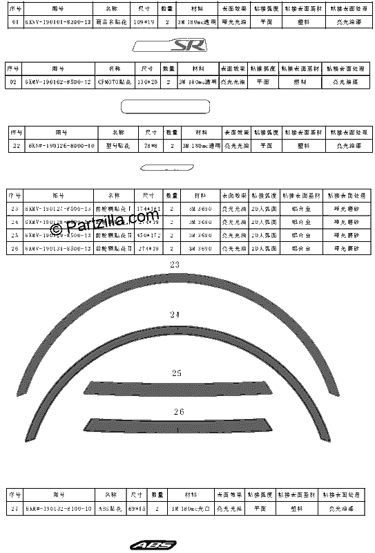 Diagrama de DECAL LAVA ORANGE
