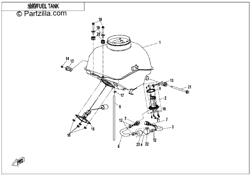 Diagrama de FUEL TANK 1