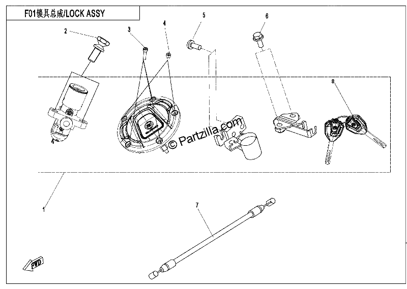 Diagrama de LOCK KIT