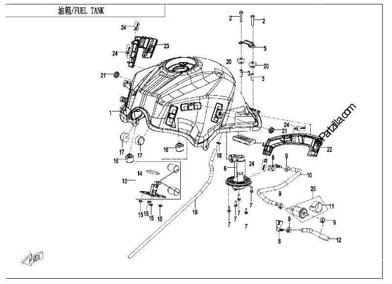 Diagrama de FUEL TANK