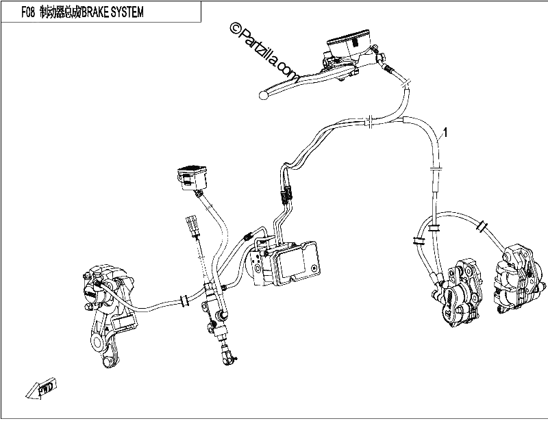 Diagrama de BRAKE SYSTEM