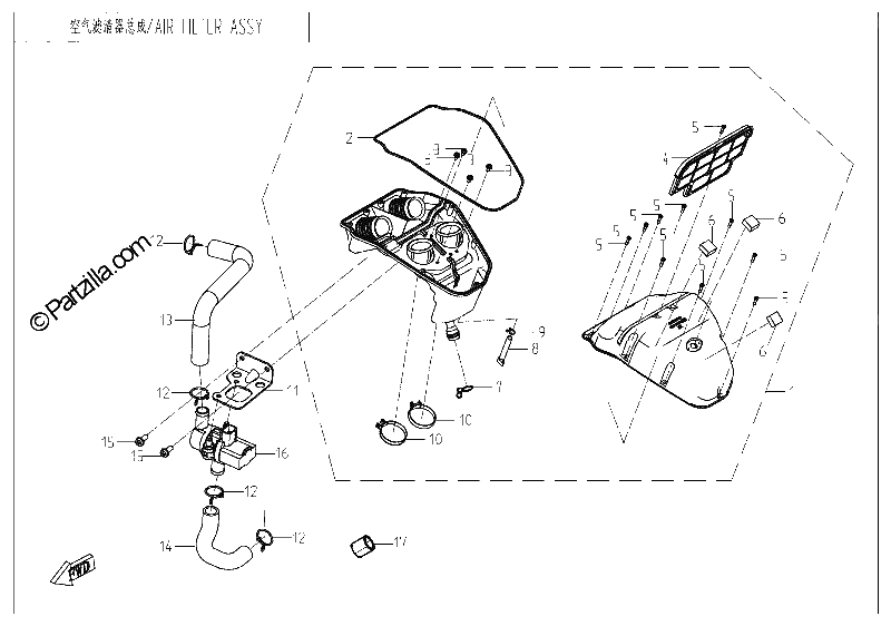 Diagrama de AIR FILTER
