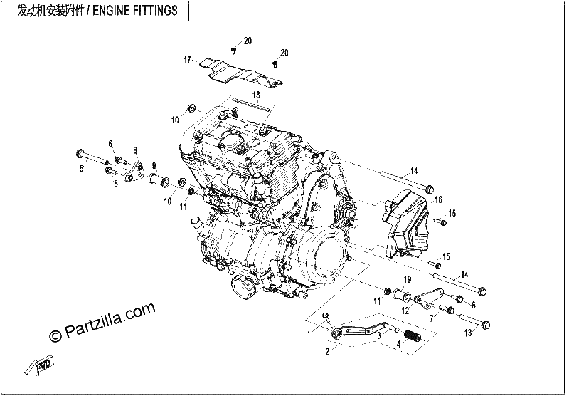 Diagrama de ENGINE FITTINGS