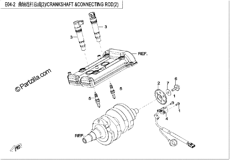 Diagrama de CRANKSHAFT CONNECTING ROD 2