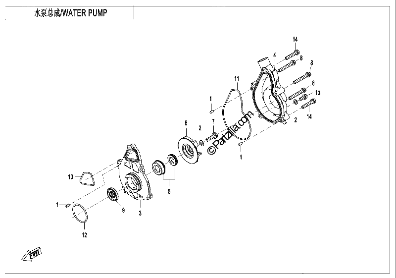 Diagrama de WATER PUMP