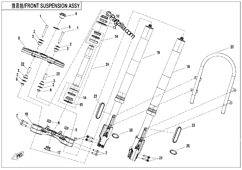 Diagrama de FRONT SUSPENSION