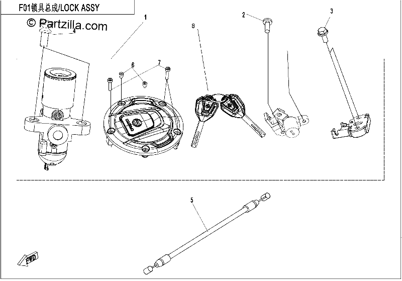 Diagrama de LOCK KIT