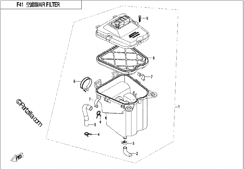 Diagrama de AIR FILTER