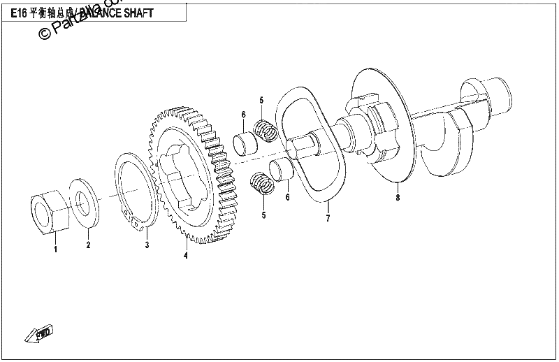 Diagrama de BALANCE SHAFT