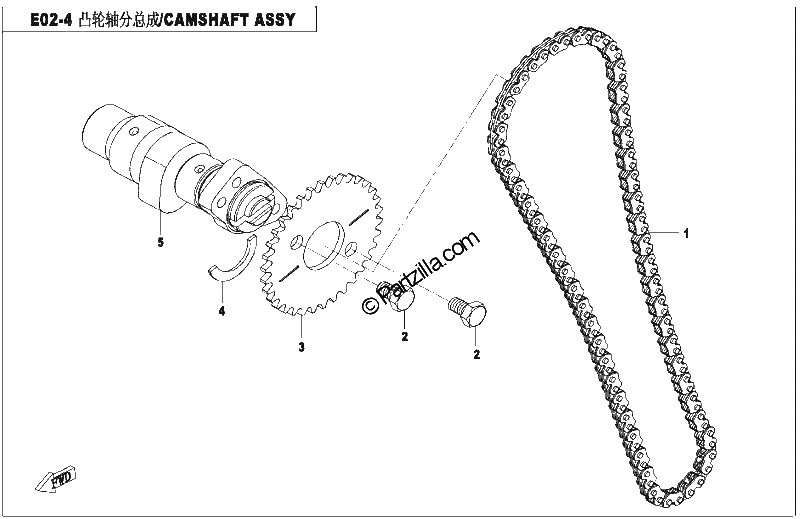 Diagrama de CAMSHAFT ASSY