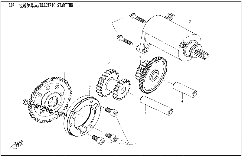 Diagrama de ELECTRIC STARTING