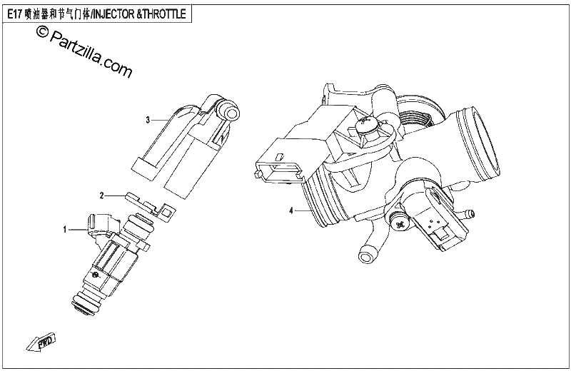 Diagrama de INJECTOR THROTTLE