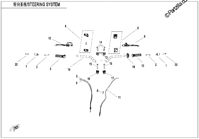 Diagrama de STEERING SYSTEM