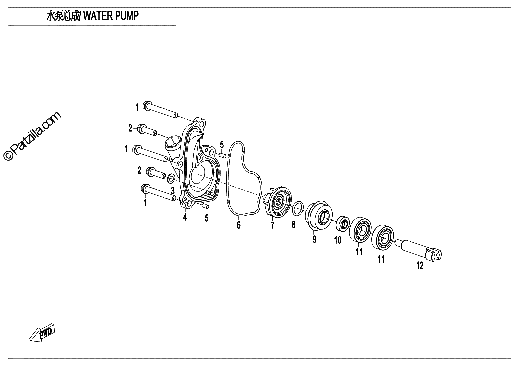 Diagrama de WATER PUMP