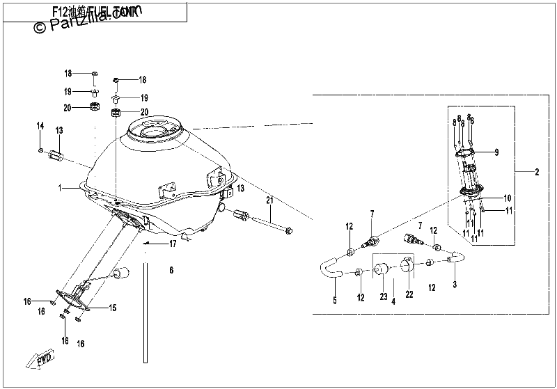 Diagrama de FUEL TANK