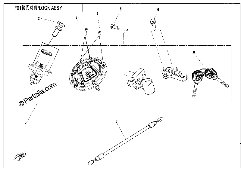 Diagrama de LOCK KIT