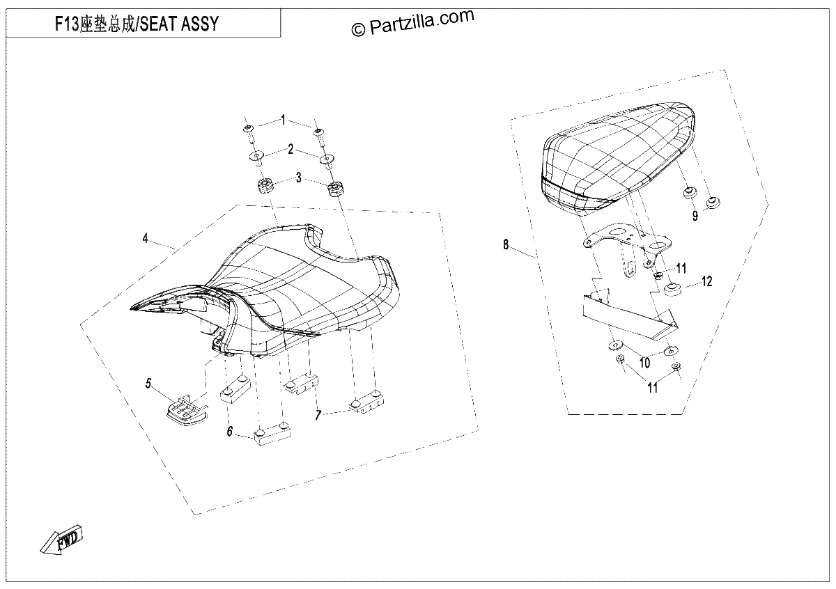 Diagrama de SEAT NEBULA WHITE