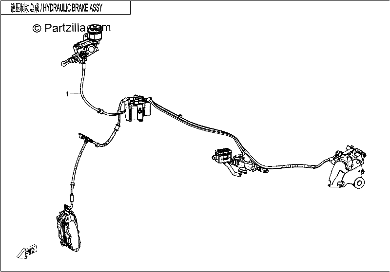 Diagrama de BRAKE SYSTEM BOSCH ABS 1
