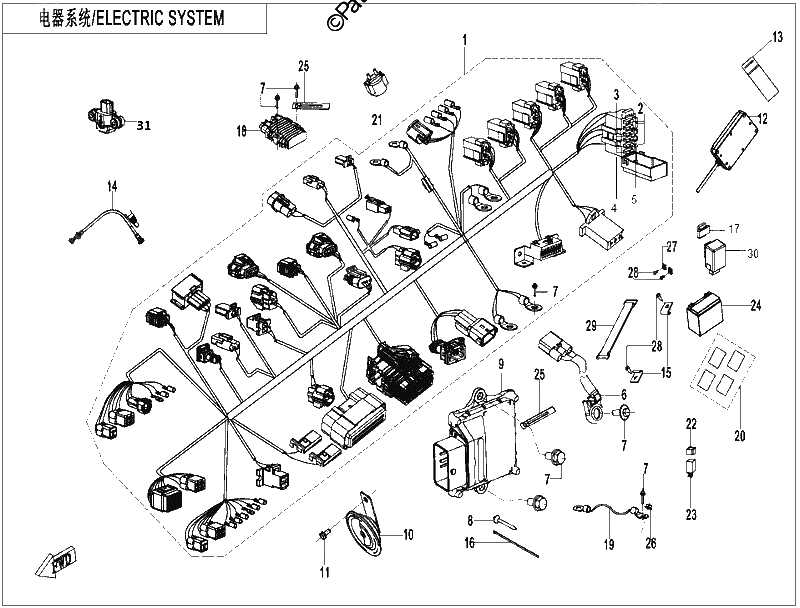Diagrama de ELECTRIC SYSTEM 1