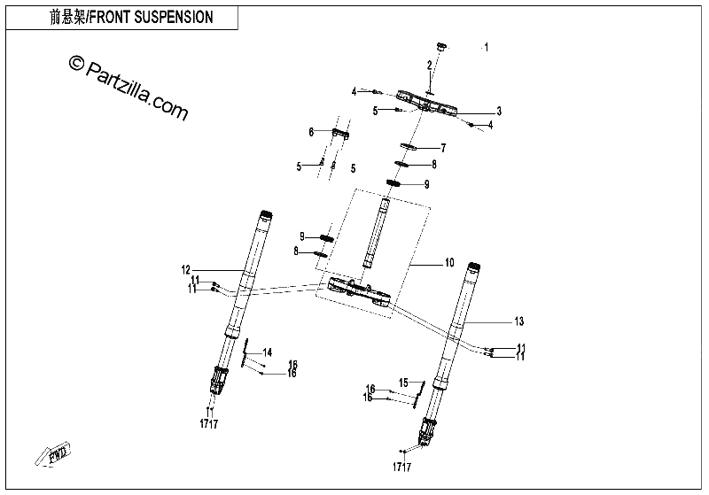 Diagrama de FRONT SUSPENSION
