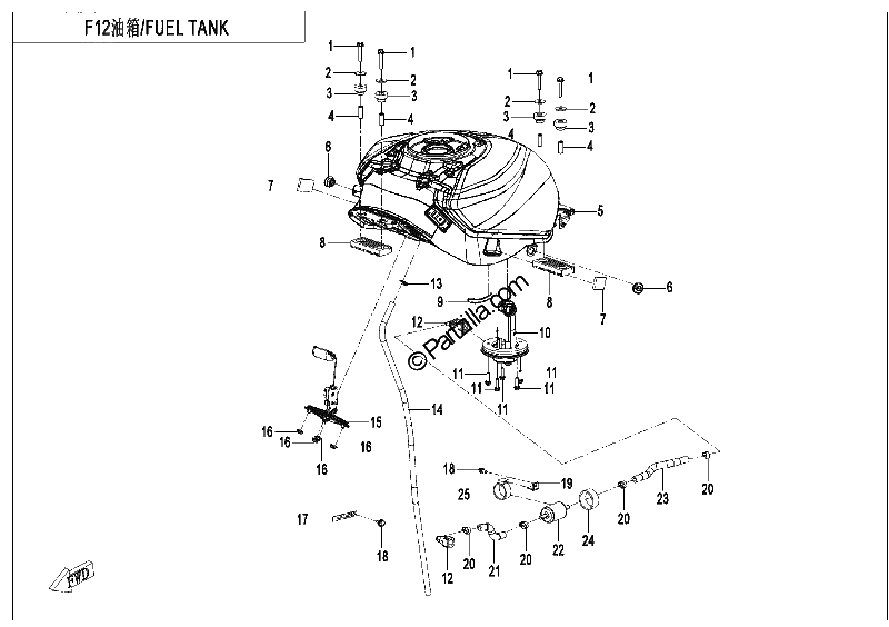 Diagrama de FUEL TANK
