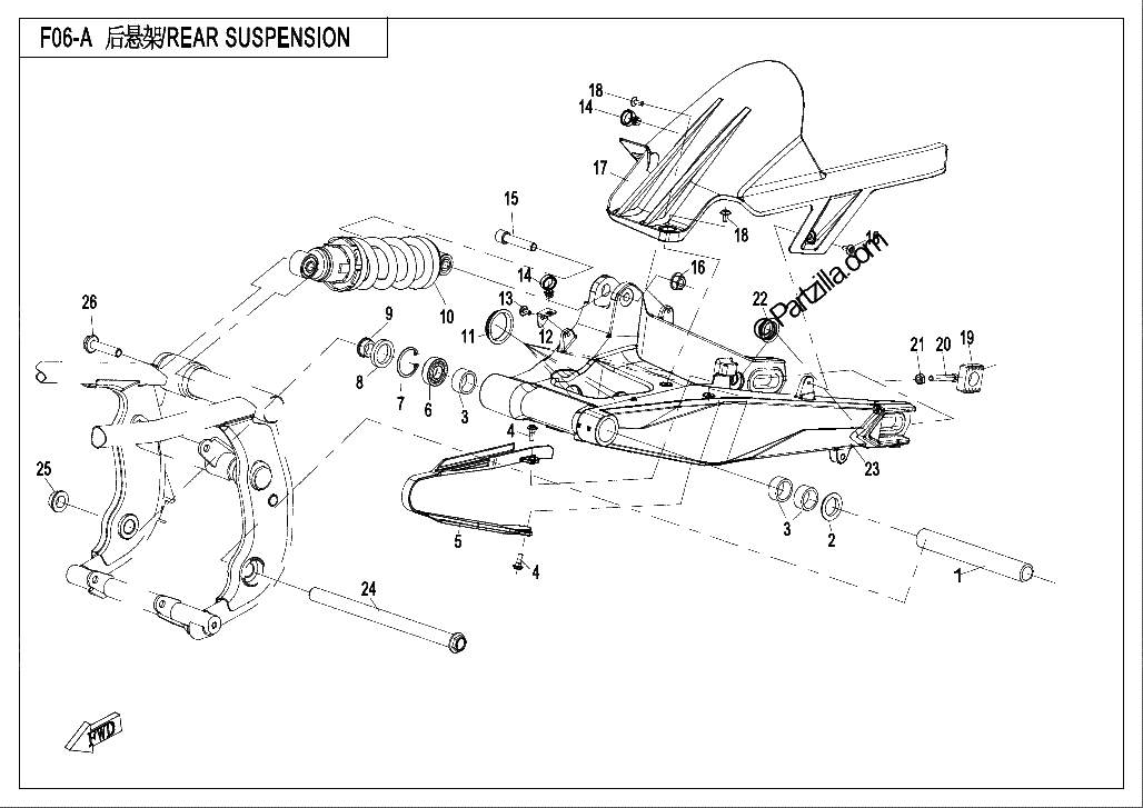 Diagrama de REAR SUSPENSION