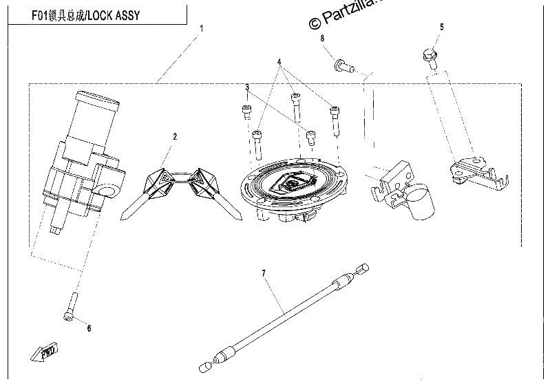 Diagrama de LOCK KIT