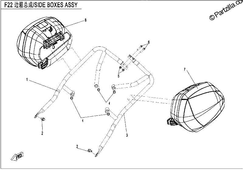 Diagrama de SIDE BOXES PLASTIC