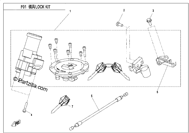 Diagrama de LOCK KIT