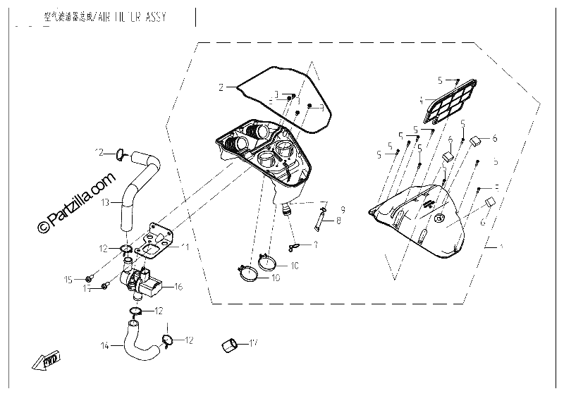 Diagrama de AIR FILTER