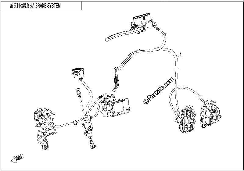 Diagrama de BRAKE ASSY