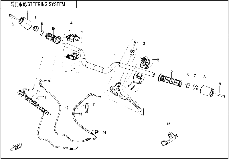 Diagrama de STEERING SYSTEM