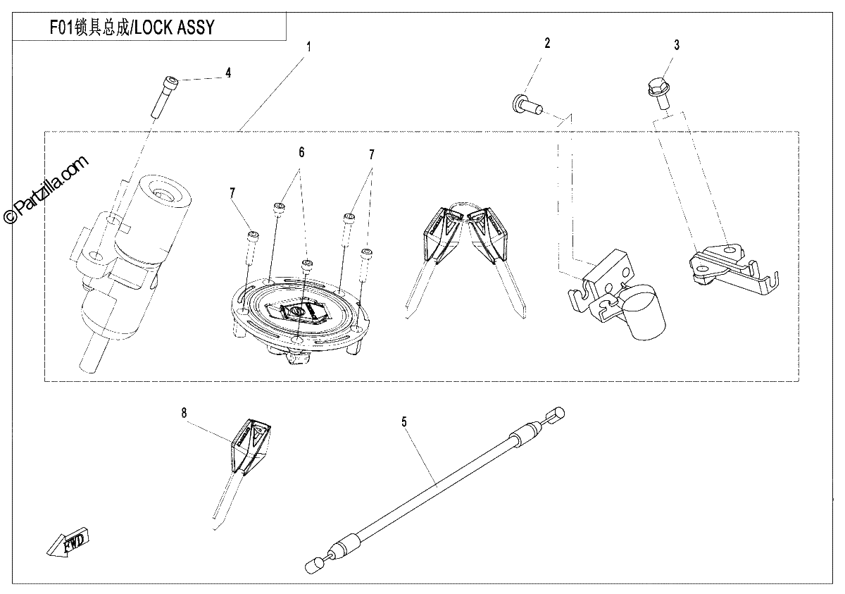 Diagrama de LOCK KIT
