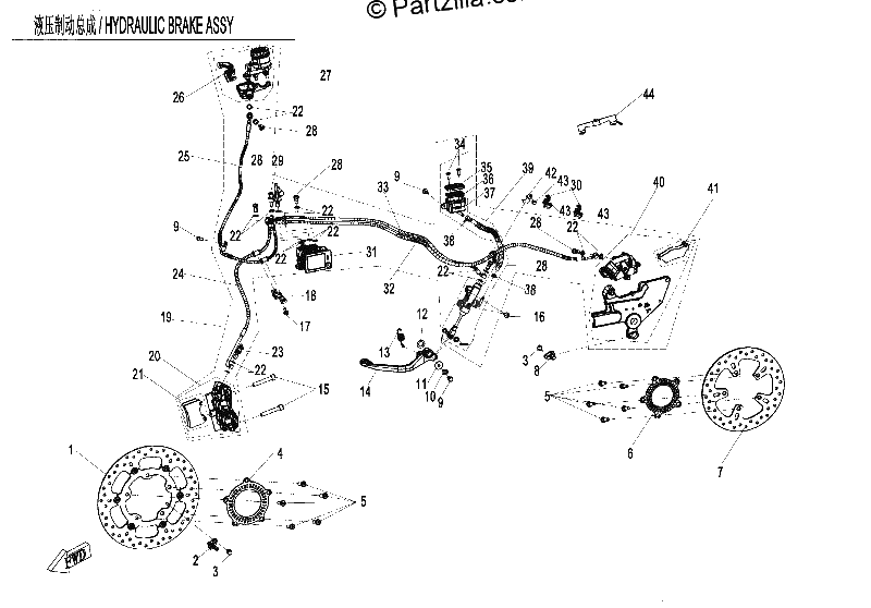 Diagrama de BRAKE ASSYIABSI