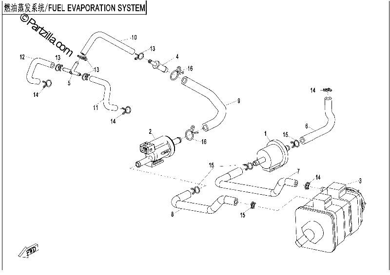 Diagrama de FUEL VAPORIZATION SYSTEM