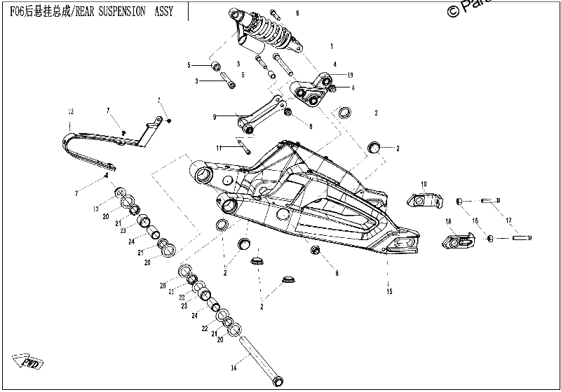 Diagrama de REAR SUSPENSION