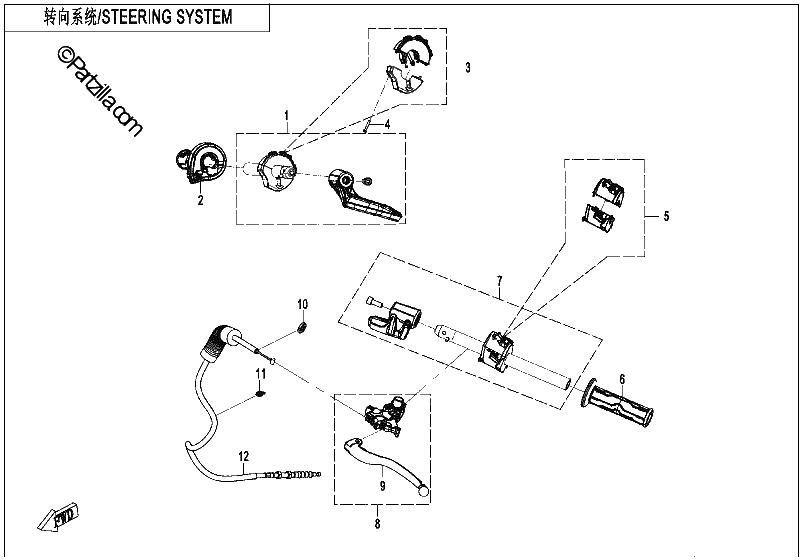 Diagrama de STEERING SYSTEM
