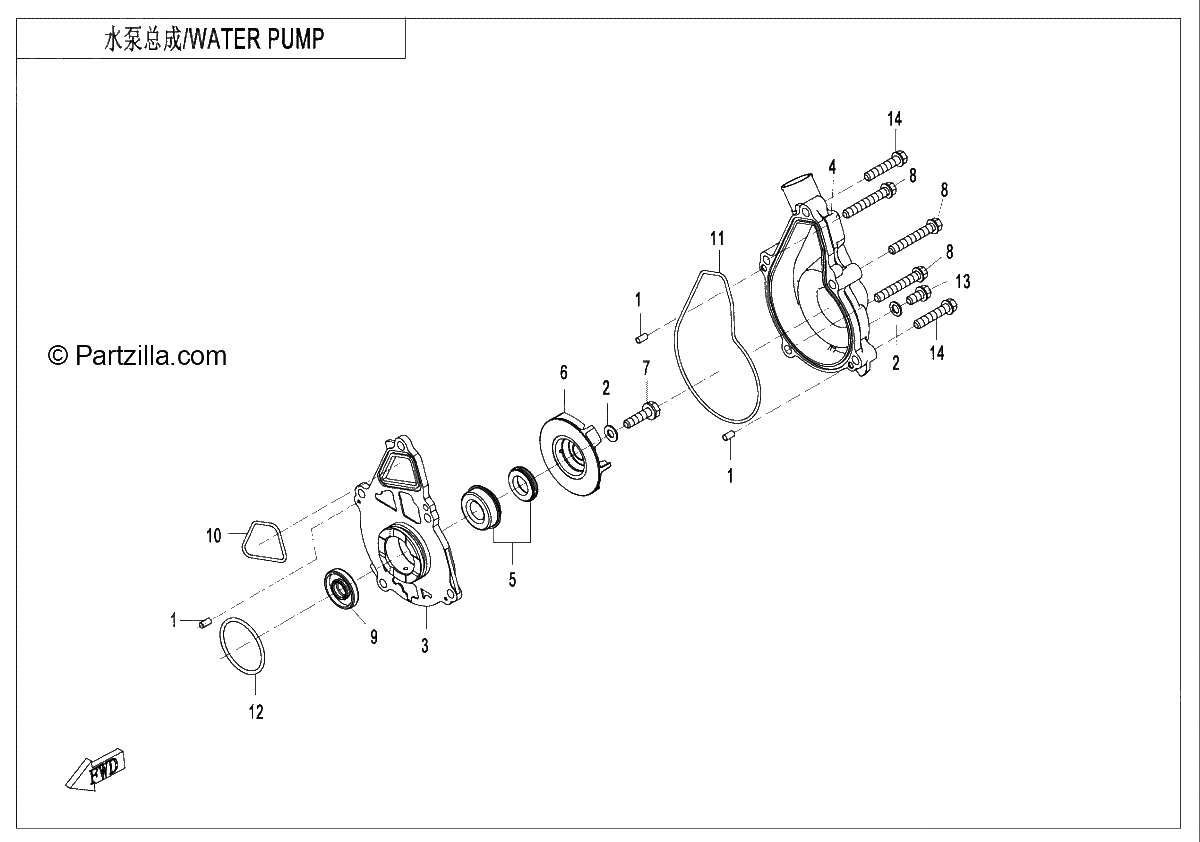 Diagrama de WATER PUMP