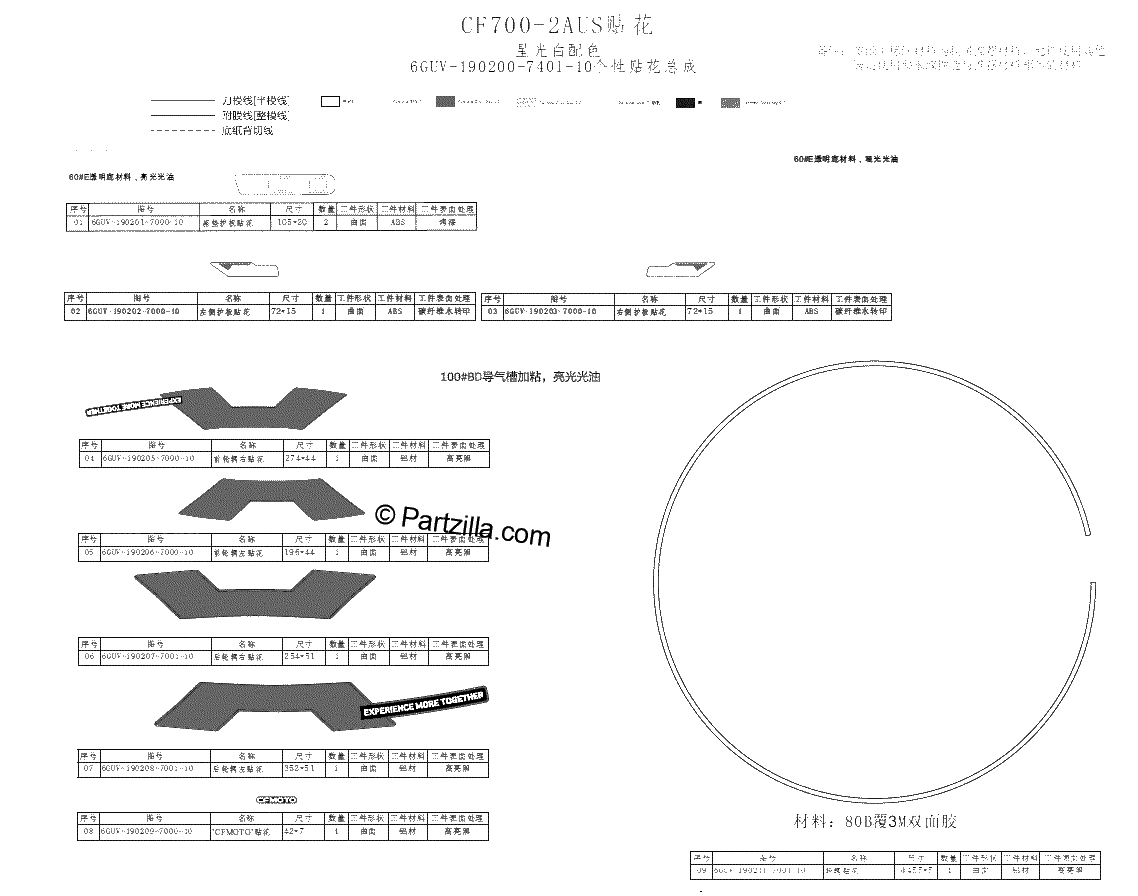 Diagrama de DECAL NEBULA WHITE
