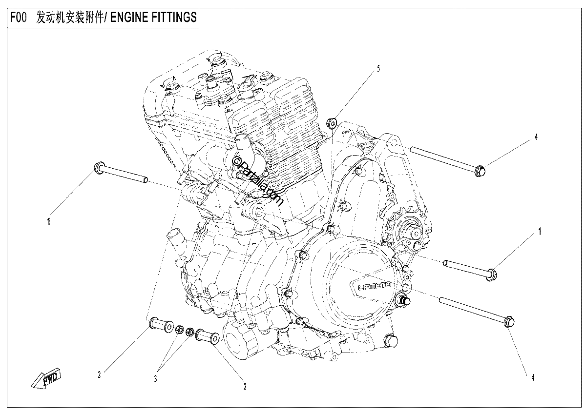 Diagrama de ENGINE FITTINGS