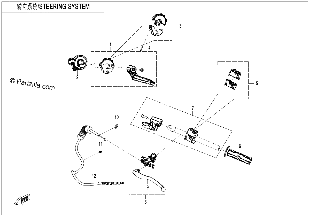 Diagrama de STEERING SYSTEM
