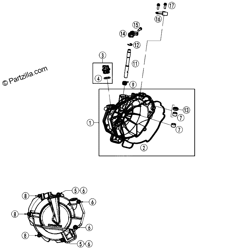 Diagrama de CLUTCH COVER