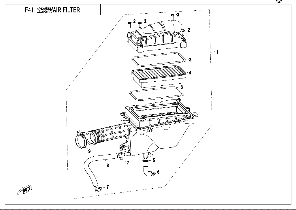 Diagrama de AIR FILTER