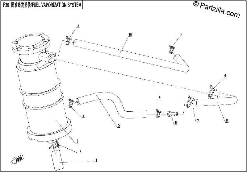 Diagrama de FUEL VAPORIZATION SYSTEM