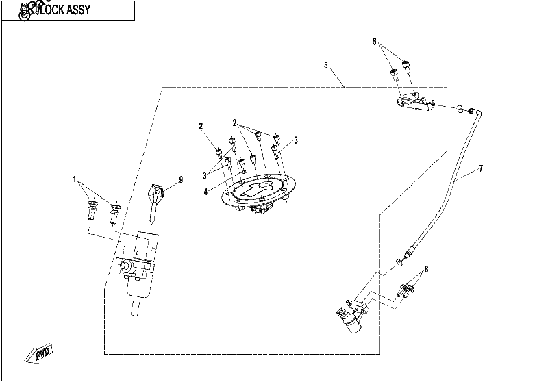Diagrama de LOCK KIT