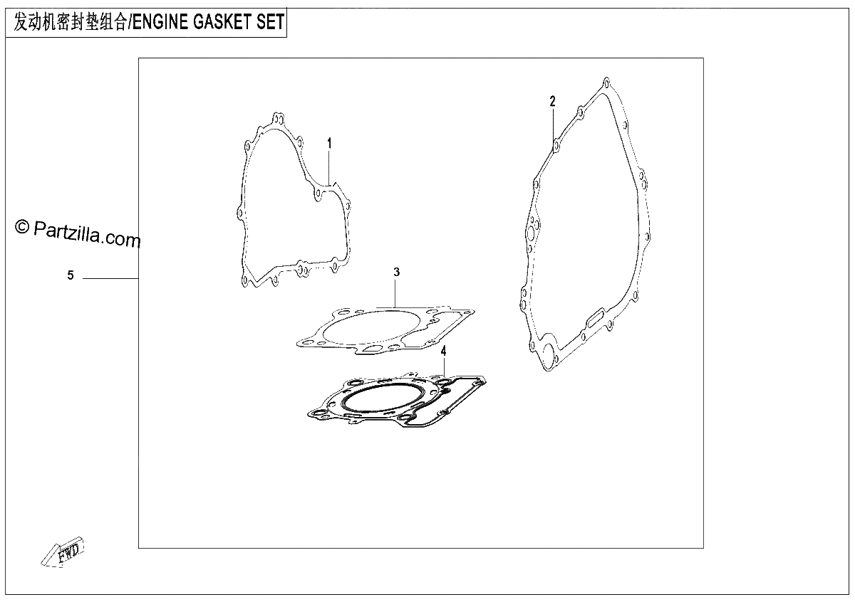 Diagrama de ENGINE GASKET SET