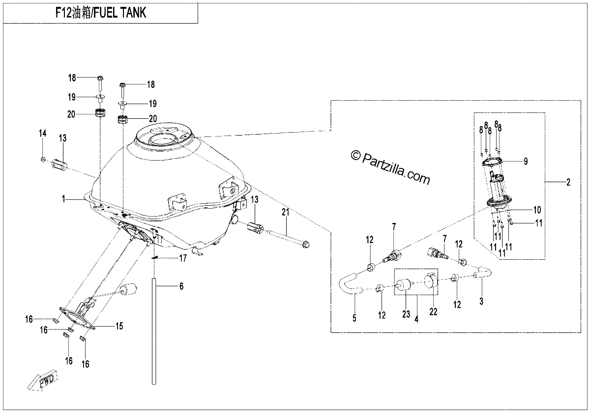 Diagrama de FUEL TANK