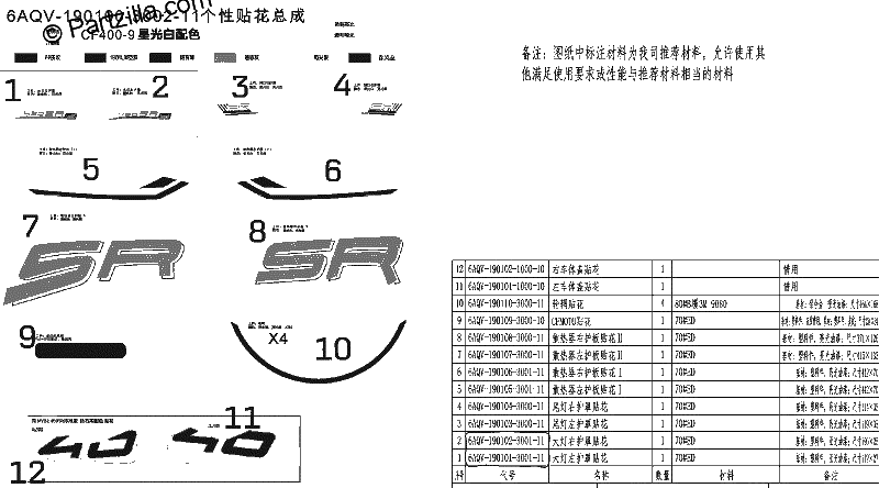 Diagrama de DECAL KITS NEBULA WHITE