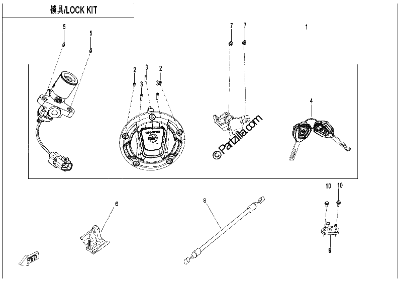 Diagrama de LOCK KIT