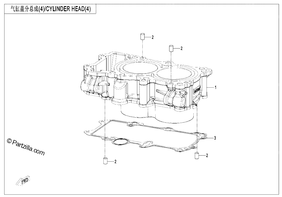 Diagrama de CYLINDER HEAD 3